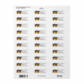 ukrainisch-amerikanische Wave-Fahne (Vorne)