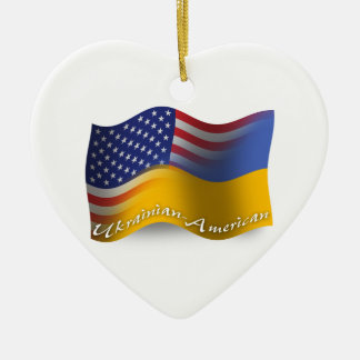 Ukrainisch-Amerikanische wellenartig bewegende Keramik Ornament