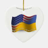 Ukrainisch-Amerikanische wellenartig bewegende Keramik Ornament (Hinten)