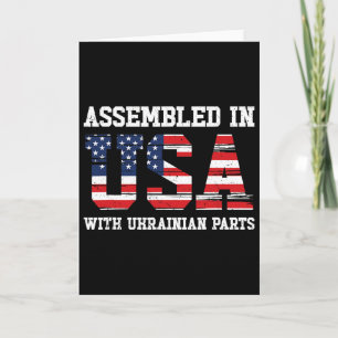 Ukrainisch-amerikanischer Patriot, in den USA gewa Karte