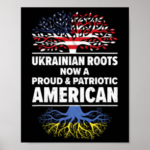 Ukrainisch-amerikanischer Patriot, in den USA gewa Poster