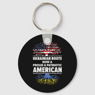 Ukrainisch-amerikanischer Patriot, in den USA gewa Schlüsselanhänger