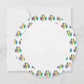 Ukrainisch-amerikanisches Kleeblatt Personal Einladung (Rückseite)