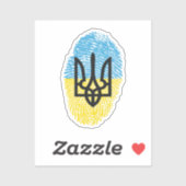 Ukrainisch Aufkleber (Blatt)