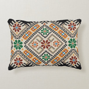 Ukrainisch Cross-Stitch: Ethnisch handgefertigte M Dekokissen