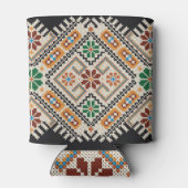 Ukrainisch Cross-Stitch: Ethnisch handgefertigte M Dosenkühler (Rückseite)