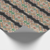 Ukrainisch Cross-Stitch: Ethnisch handgefertigte M Geschenkpapier (Ecke)