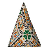 Ukrainisch Cross-Stitch: Ethnisch handgefertigte M Partyhütchen (Rechts)