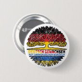 Ukrainisch Deutschland Baum Wurzel Button (Vorne & Hinten)
