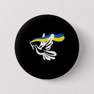Ukrainisch Gelbe blaue Flagge mit Unterstützung fü Button