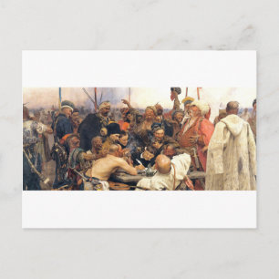Ukrainisch-Koschaky/Kosaken von Repin Postkarte