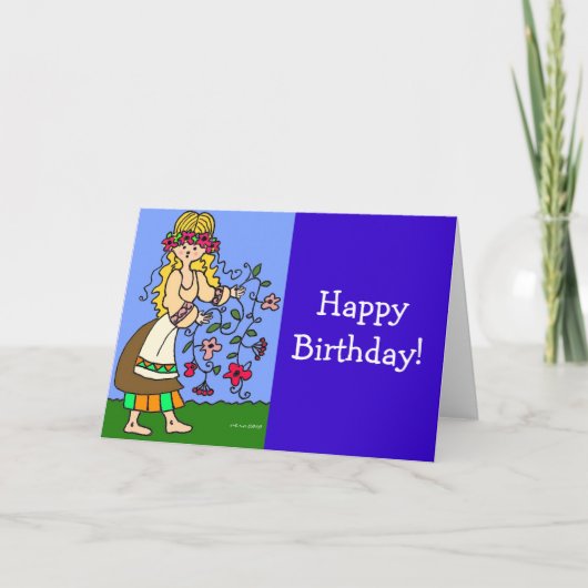 Ukrainisch Maiden Karte (Vorderseite)