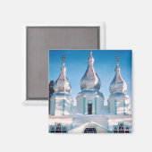 Ukrainisch-orthodoxe Kirche der Heiligen Dreifalti Magnet (Vorderseite/Rückseite)