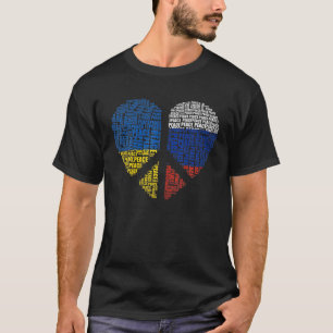 Ukrainisch Russisches Friedensherz T-Shirt