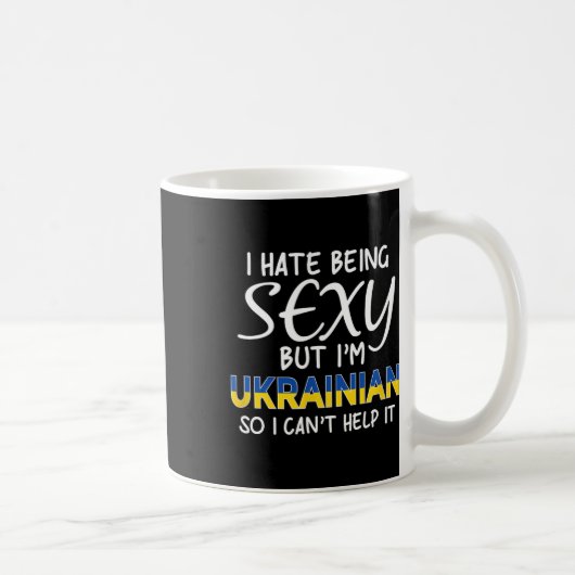 Ukrainisch Sein Lustiges Ukraine  Kaffeetasse (Rechts)