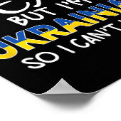 Ukrainisch Sein Lustiges Ukraine Poster (Ecke)