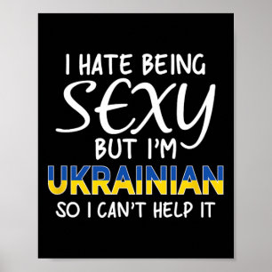 Ukrainisch Sein Lustiges Ukraine Poster