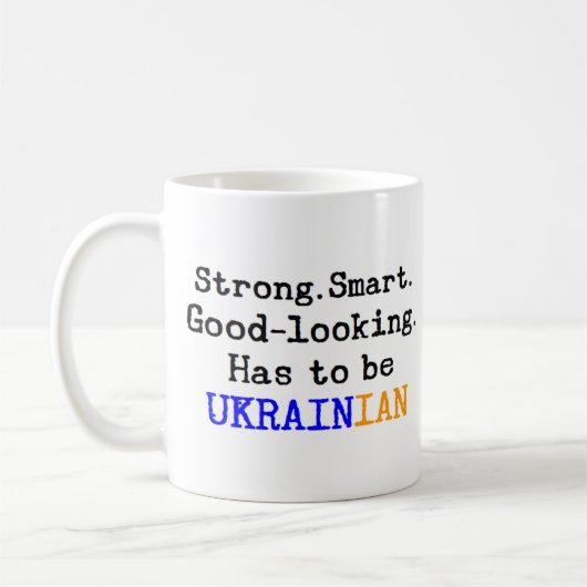 ukrainisch stark kaffeetasse (Links)
