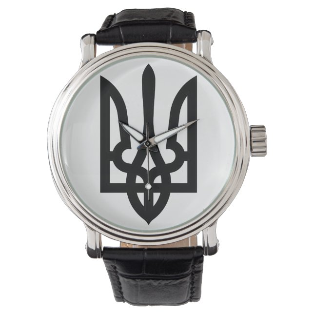 Ukrainisch Tryzub Armbanduhr (Vorderseite)