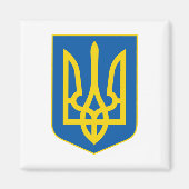 Ukrainisch Tryzub (Trident) - Wappen-Magnet Magnet (Vorne)