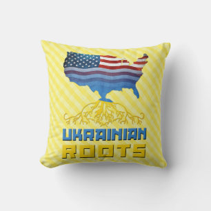 Ukrainisch-Ukrainische Roots Pillow Kissen
