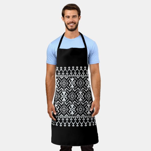 Ukrainisch Vyshyvanka: Fusion aus ethnischen Ornam Schürze (Getragen)