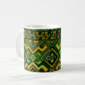 Ukrainische Art-Kreuz-Stich-Muster-Tasse Kaffeetasse (Vorderseite Links)