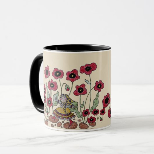 Ukrainische Baba Tasse (Vorderseite Links)