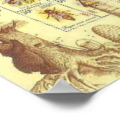 Ukrainische Bienenzucht-Briefmarke Poster (Ecke)