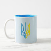 Ukrainische blaue/gelbe Tryzub Tasse (Links)