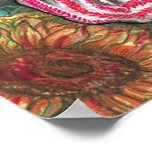 Ukrainische Blume Krone Poster (Ecke)