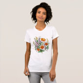 Ukrainische Blume T-Shirt (Vorne ganz)