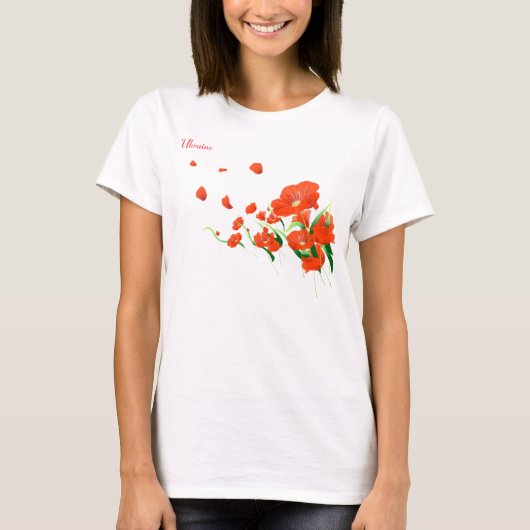 Ukrainische Blumen. Trägershirt T-Shirt (Vorderseite)