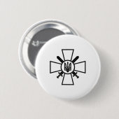 Ukrainische Bodentruppen Ukraine Armee Streitkraft Button (Vorne & Hinten)