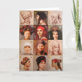 Ukrainische Briefmarken Karte