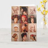 Ukrainische Briefmarken Karte (Gelbe Blume)