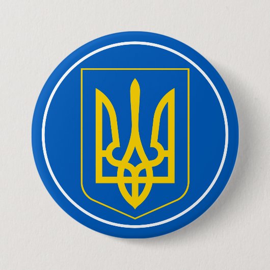 ukrainische Emblem-Taste Button (Vorderseite)
