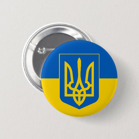 ukrainische Emblem-Taste Button (Vorne & Hinten)