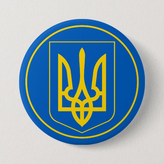 ukrainische Emblem-Taste Button (Vorderseite)
