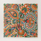 Ukrainische ethnische Blume, handGezeichnet Marker Puzzle (Horizontal)