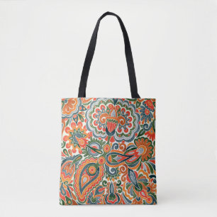 Ukrainische ethnische Blume, handGezeichnet Marker Tasche