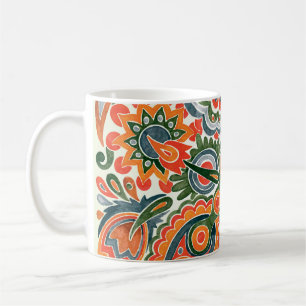 Ukrainische ethnische Blume, handgezeichneter Mark Kaffeetasse