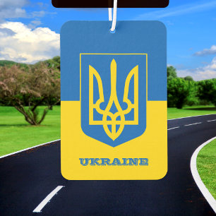 Ukrainische Fahne Auto Air Freshener, Ukraine Autolufterfrischer