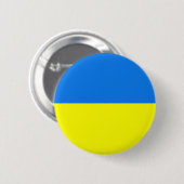 ukrainische Fahne Button (Vorne & Hinten)