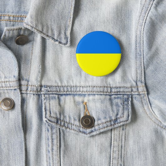 ukrainische Fahne Button (Beispiel)