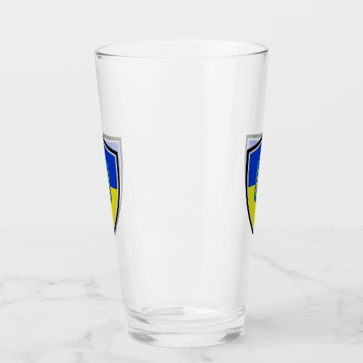 Ukrainische Fahne Glas (Links)