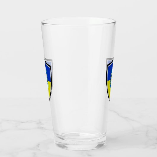 Ukrainische Fahne Glas (Rechts)