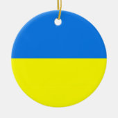 ukrainische Fahne Keramik Ornament (Vorne)
