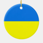 ukrainische Fahne Keramik Ornament (Hinten)
