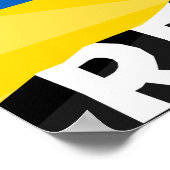 Ukrainische Fahne Poster (Ecke)